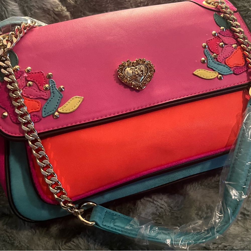 Betsy Johnson Colorful Women's Bag with Chain Strap